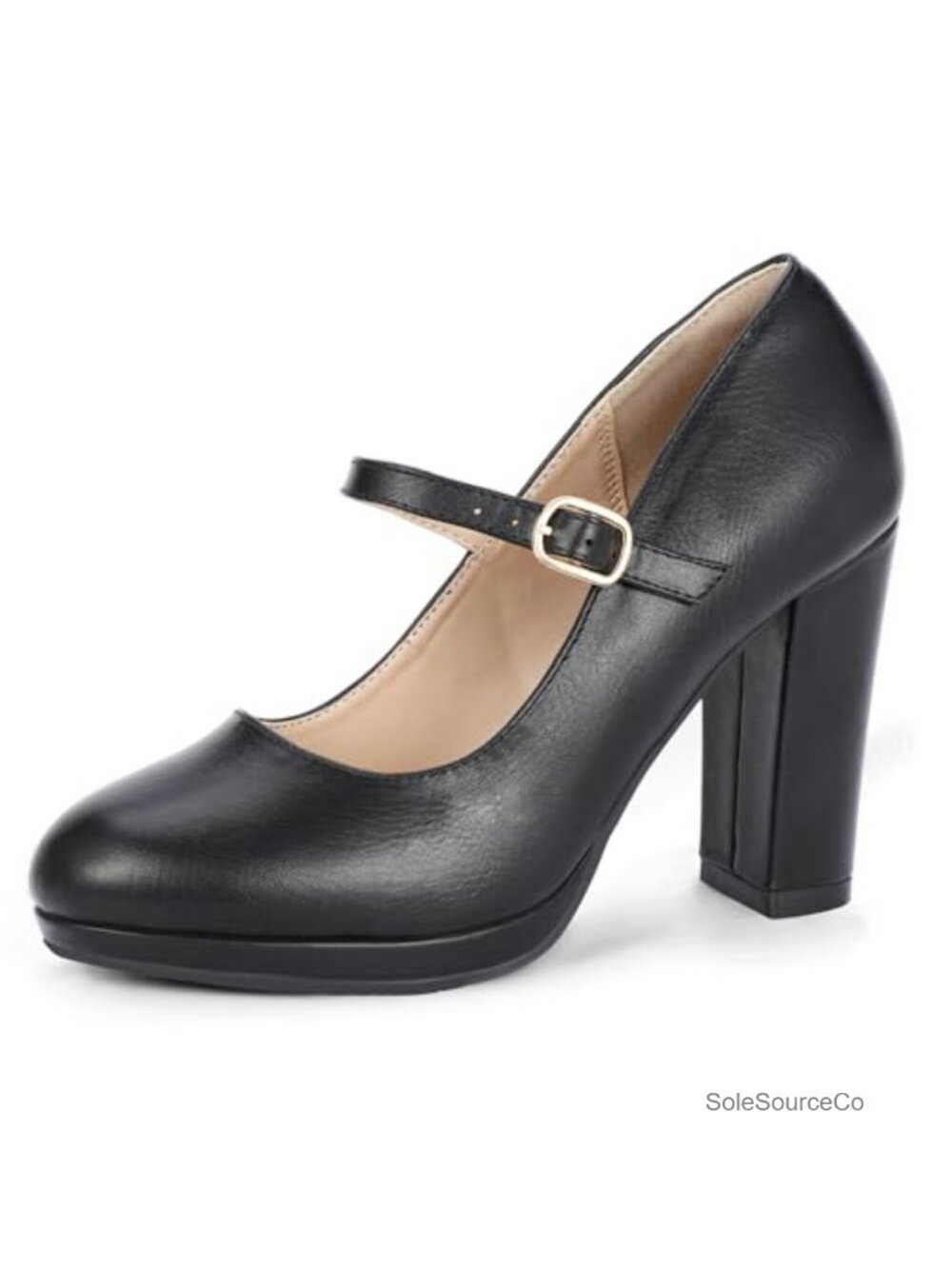 Platform High Chunky Block Heels Pumps Mary Jane Shoes Women Dress Wedding